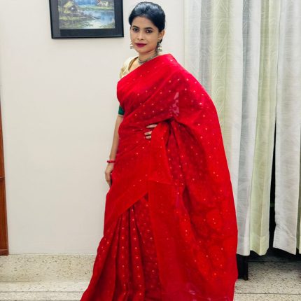 সিল্ক কাতান শাড়ি
